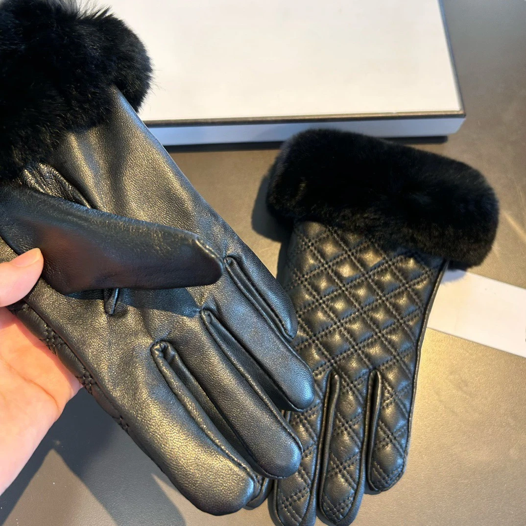 Осенние и зимние высококачественные перчатки, кожаные перчатки, теплые велосипедные перчатки с сенсорным экраном, водонепроницаемые ветрозащитные перчатки, женские роскошные подарки