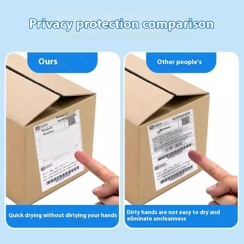 4/9pcs Open Box Portable Durable Thermal Paper Data Identity Protection Privacy ID Information Erasing Thermal Paper Erasing Pen image 2
