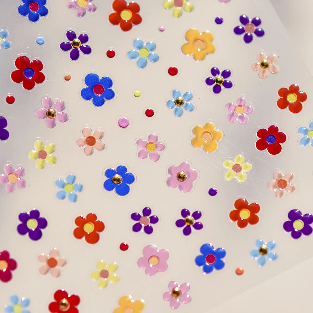 Luxury 5D ดอกไม้เล็บสติกเกอร์ทองเงินสไตล์จีนกรอบโลหะคริสตัล Rhinestone Self Adhesive เล็บ Decal