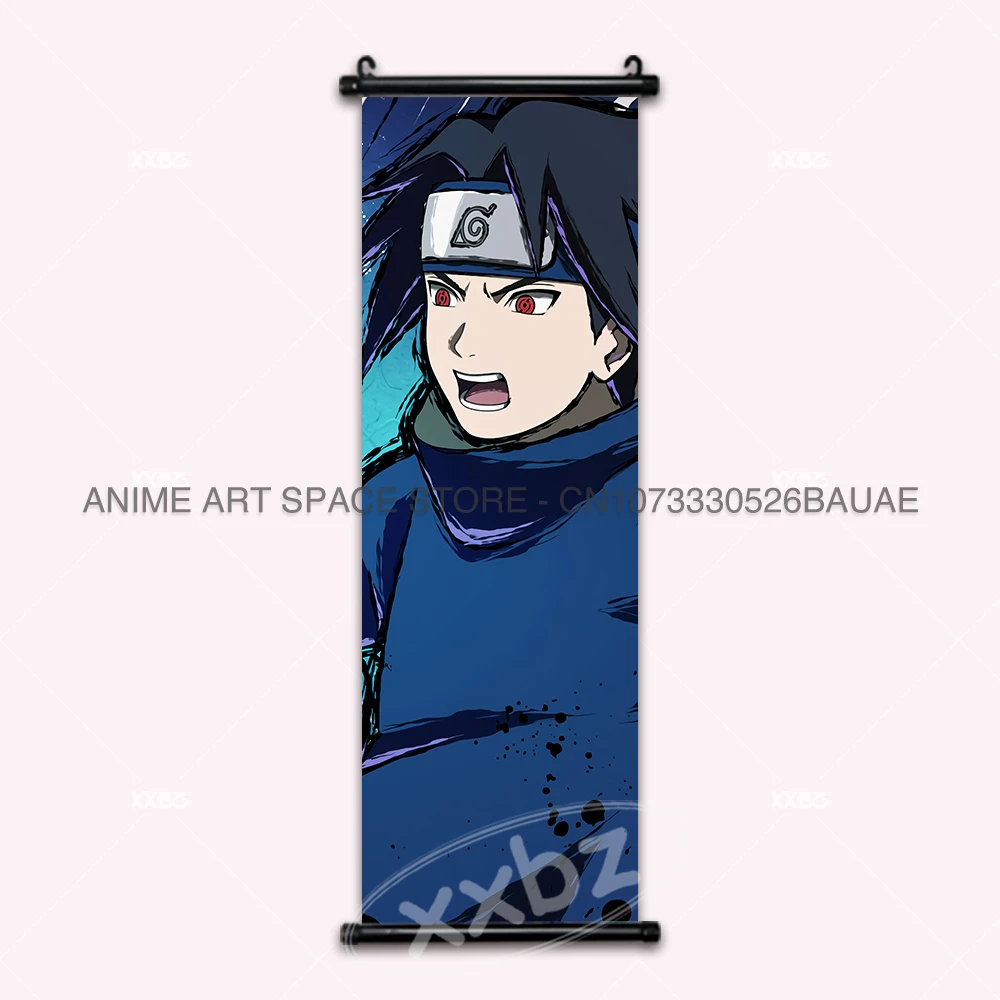 NARUTO-ナルト-壁の装飾のための吊り下げられた絵画,うちはサスケ