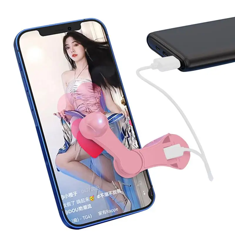 Portable simulate finger pointing Screen Tapper Folding Mobile Phone Tap Auto Simulated Finger Continuous Clicking For Tik tok