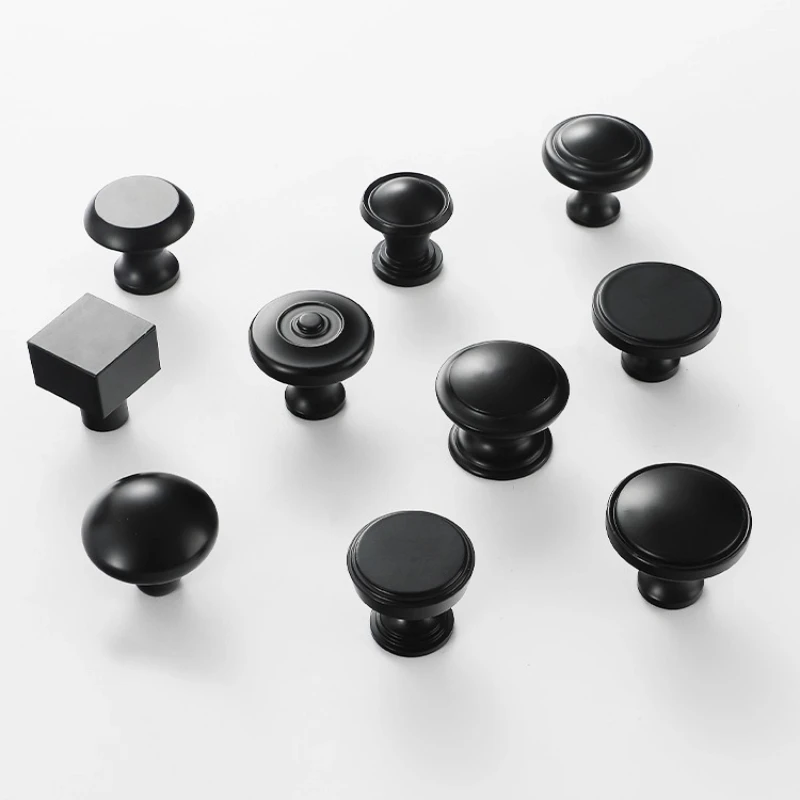 أسود للخزانة ومقابض درج المطبخ ومقابض خزانة الخزانة #3