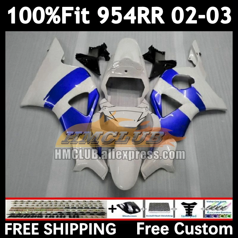 Injection Fairing For HONDA CBR900RR CBR 900 954 CBR900 repsol blue CBR954 RR 92No.97 CBR 954RR 02 03 CBR954RR 2002 2003 Bodys