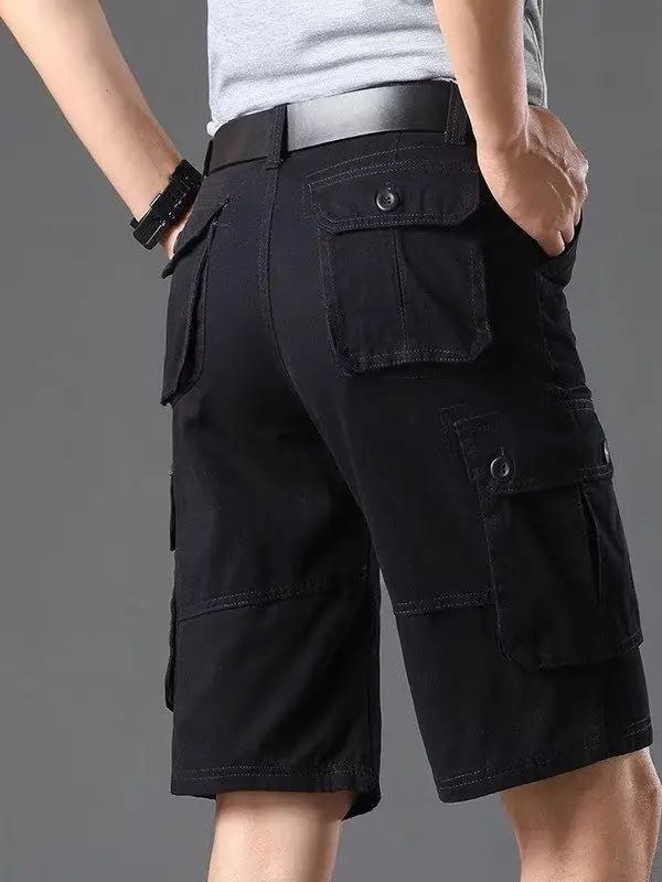 

Outdoor Workwear Casual orts Five-Quarter Straight Leg Men's Loose Fit Cargo Pants Youthful Sle Summer Season