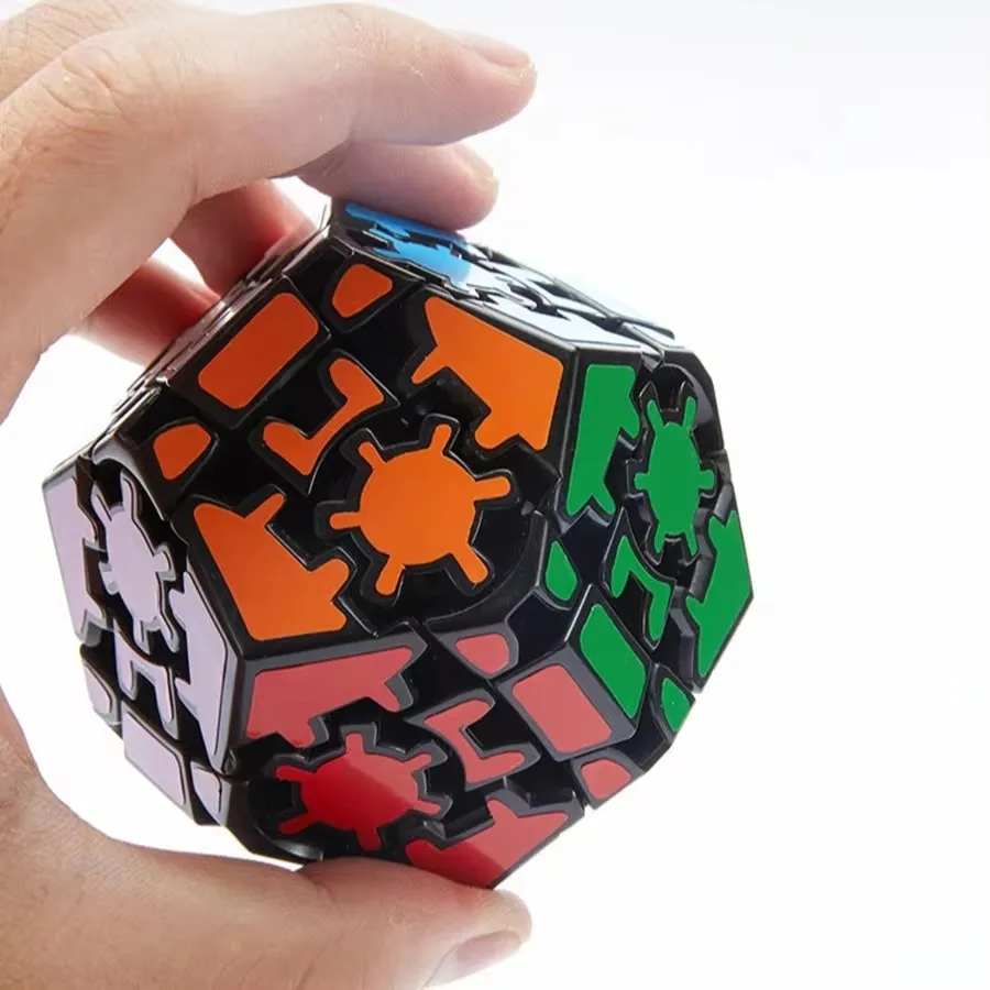 Lanlan Gear Megaminx Gear Vijf Magische Kubus Complete Editie Eenvoudige Editie Sticker 12 Dodecaëder Magische Kubus Volwassen Kinderen Speelgoed
