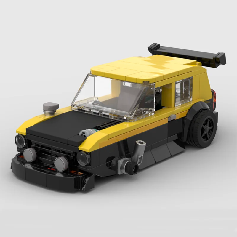 

266PCS New MOC ​​Champions City Highway 1981 Reliant Robin Modular Children's Educational Building Blocks Toy Gift