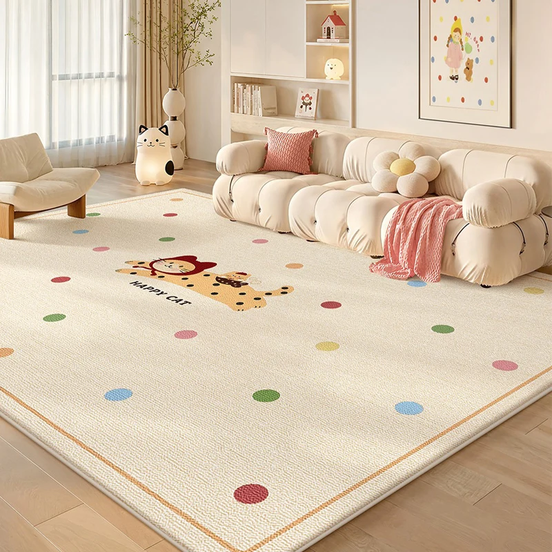 Carpet for Living Room Stain-resistant Wear-resistant Floor Mat Cartoon Animal Pattern Rug Large Size French Home Decor Rugs 양탄자