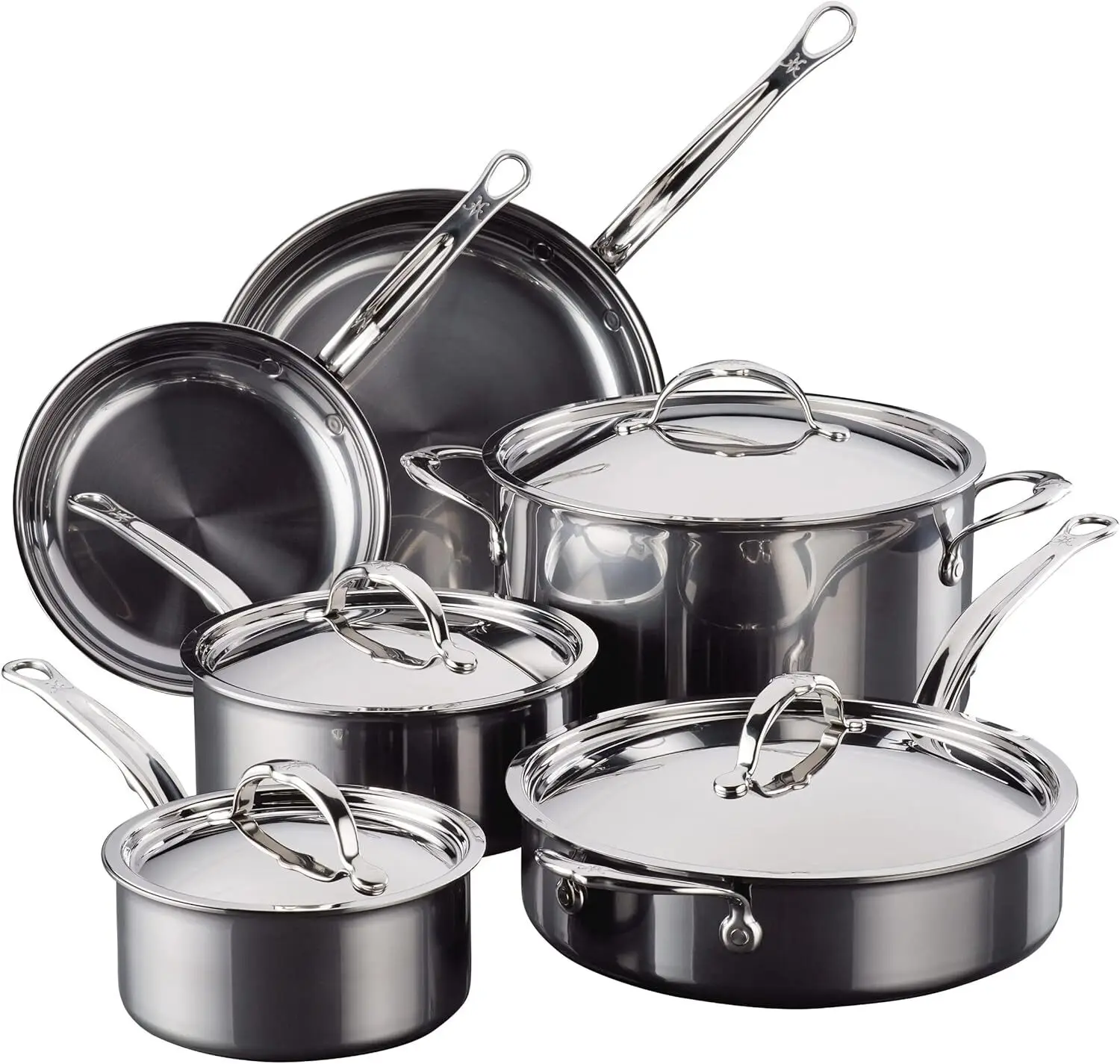 Collection - Titanium Stainless Steel 10-Piece Ultimate Cookware Set - Toxin, PFAS, & Chemical Free Clean Cook