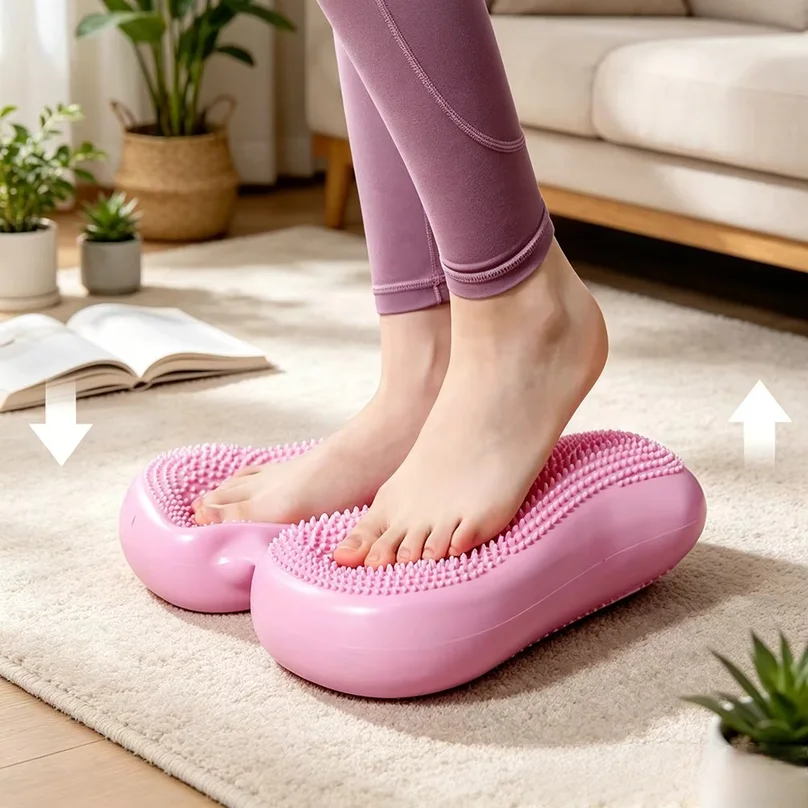 Multi-Functional Household Inflatable Foot Massager Anti-slip Stepper Pad Pressure Points in Situ Sports Balance Inflatable Pad