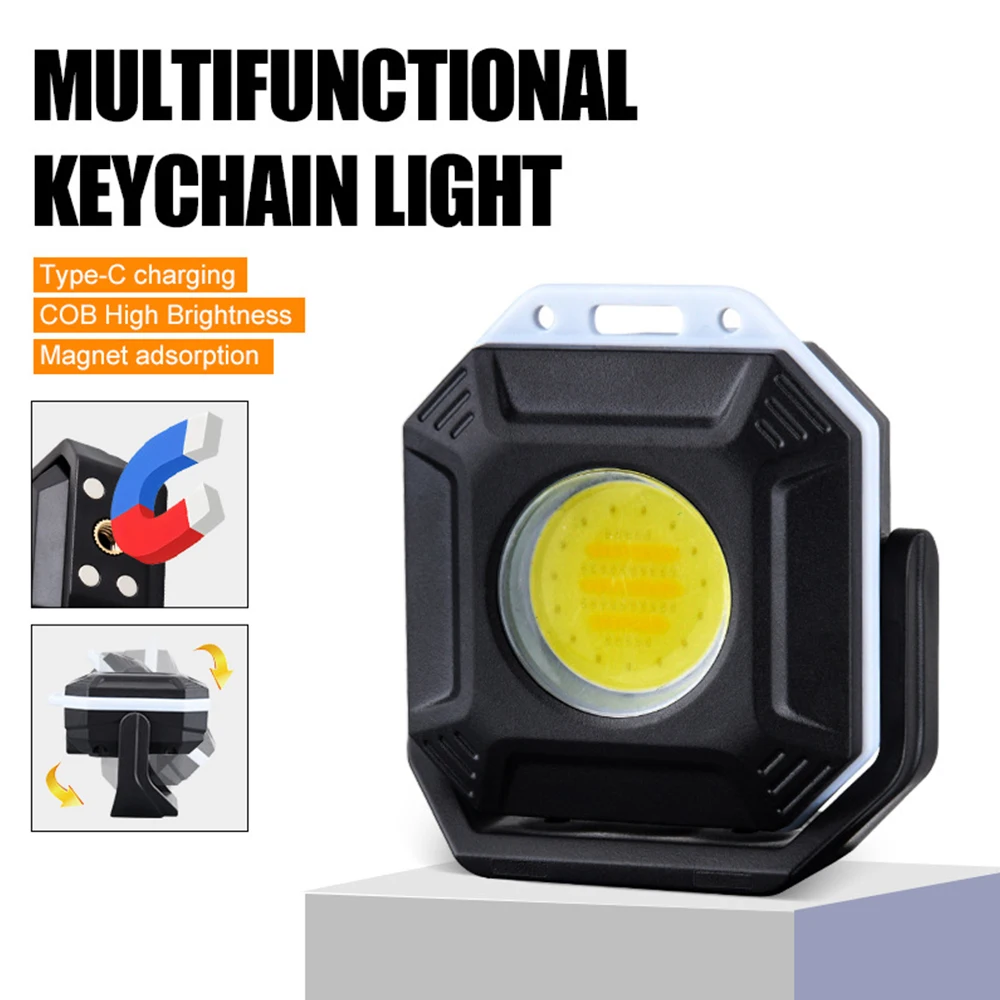 

Magnetic Car Repair Light COB Work Light Rechargeable Flashlight Car Inspection Light Waterproof Emergency Lamp Warning Light