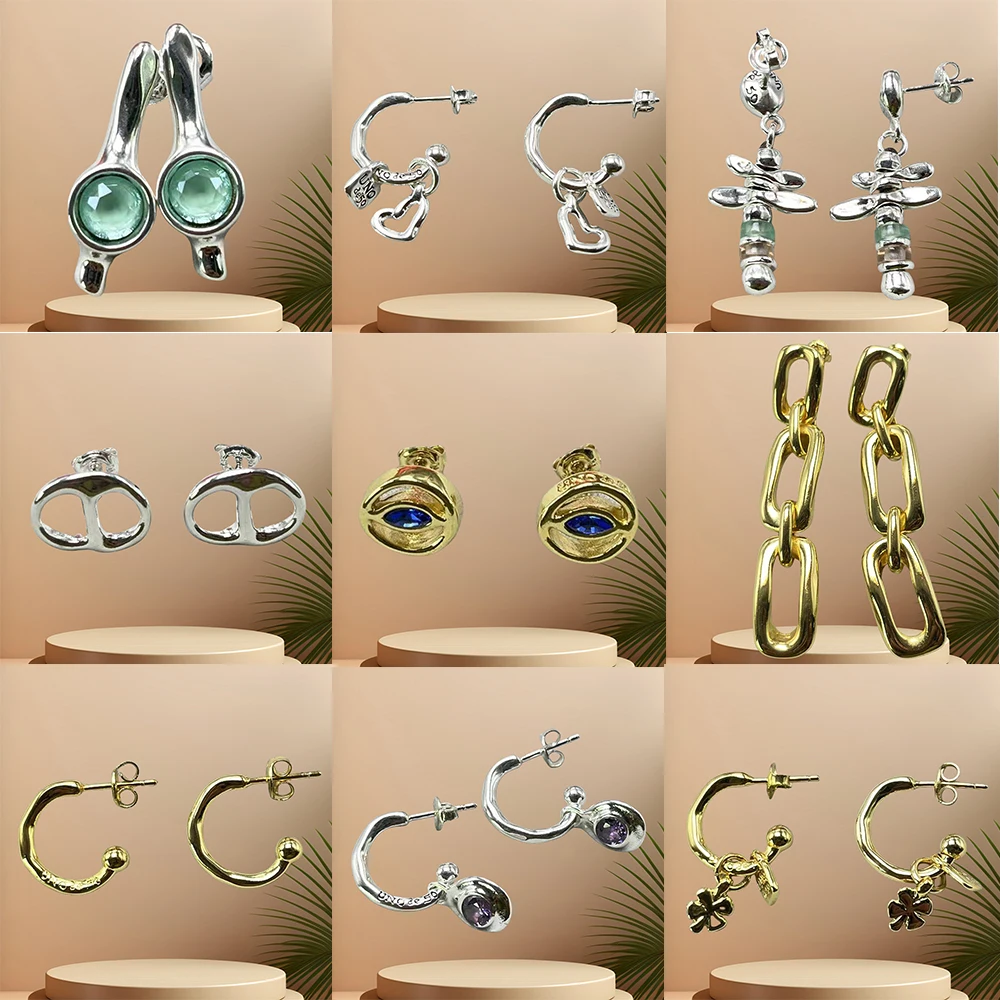 2024 European and American Uno New Products Hot Selling Fashion Alien Hollow Earrings Women's Romantic Jewelry Gifts