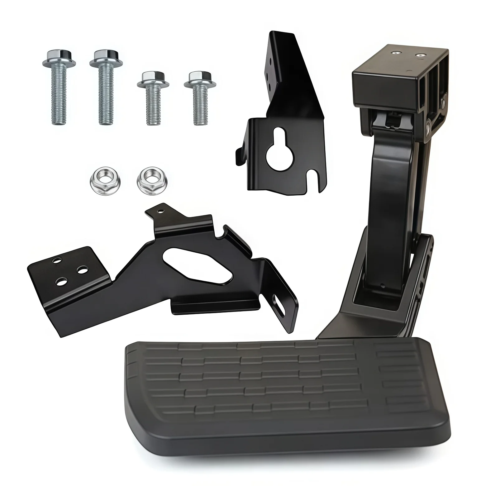 Rear Bed Pedal Folding Bumper Pedal, Compatible with 2017-2022 F-250 F-350 75313-01A