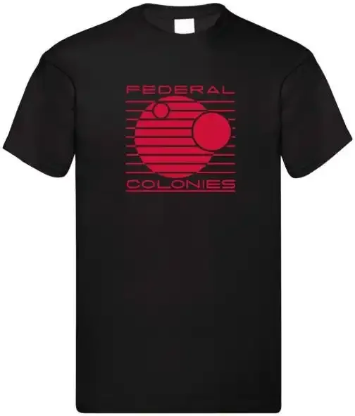 Federal Colonies T Shirt Retro Black GT009