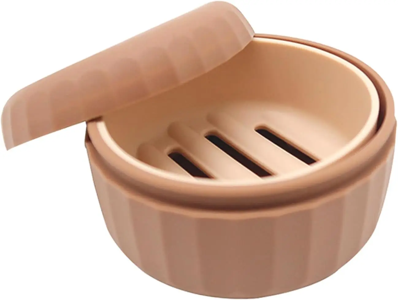 

Silicone Travel Soap Box with Lid Draining Soap Container for Shower Compact Travel Soap Case Leak-Proof Design for Camping, Hik