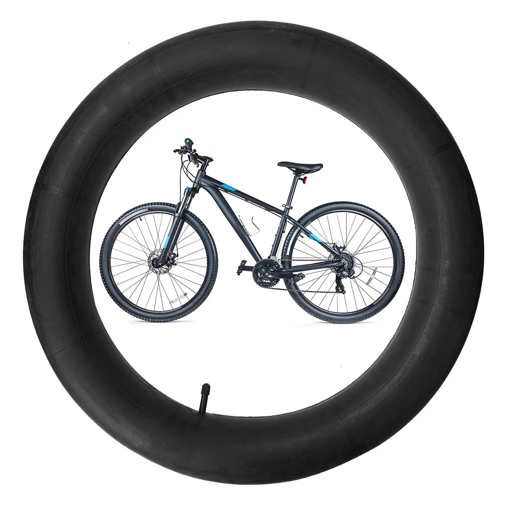 Bike Inner Tube with AV Schrader Valve Wided Spare Tube Butyl Rubber MTB Fat Inner Tube for E-Bike MTB Fat Beach Bikes