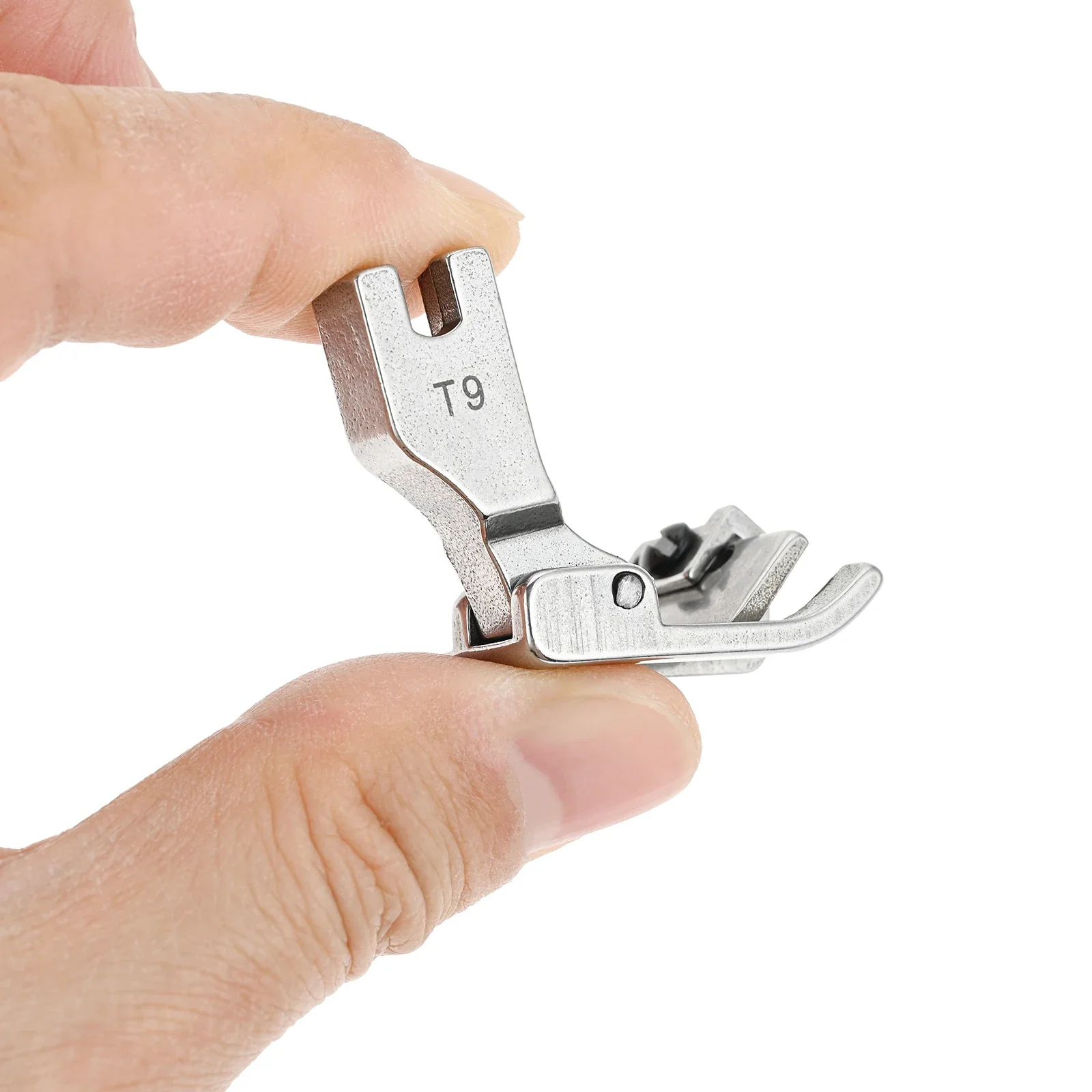 調節可能なエッジガイドヘマープレッサーフット、シングルニードル工業用ステッチミシン、多機能フット、t9