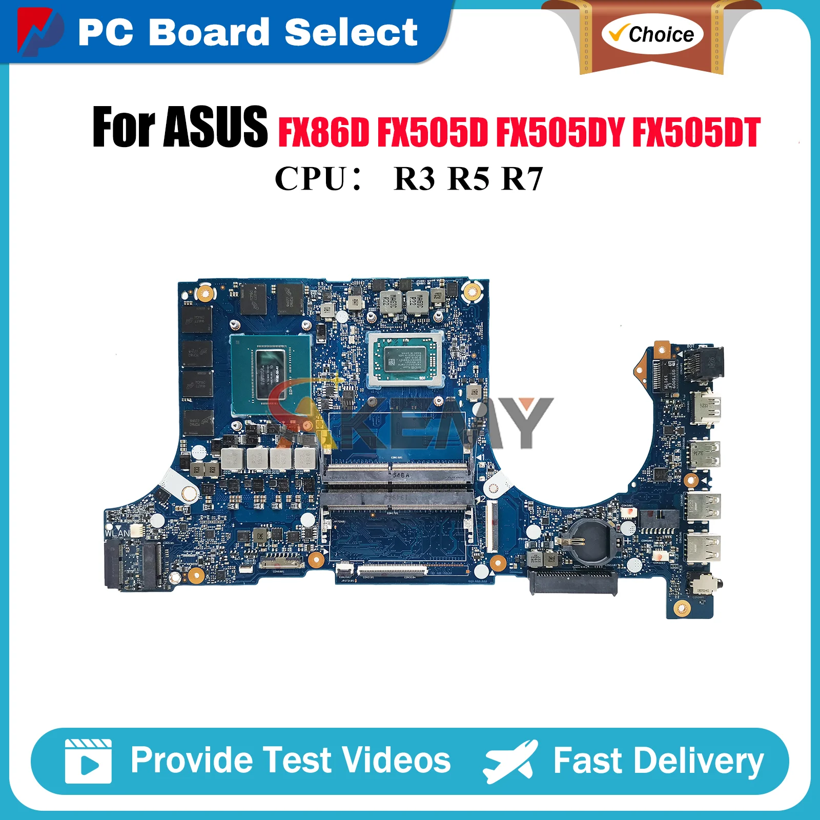 

FX505DU Материнская плата для ноутбука ASUS TUF Gaming FX86FD FX505 FX86FE FX505GU FX505GV FX505GM Материнская плата для ноутбука с процессором R3 R5 R7
