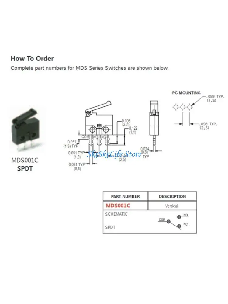 

E65E Advanced Light Touch MicroSwitch For Quick Activation In Multiple Applications