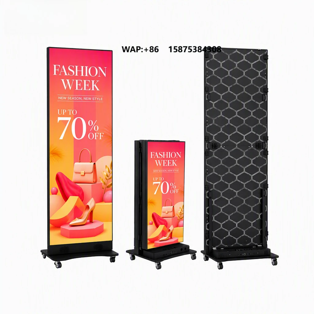 Stand Led Poster P2 P2.5 P1.5 Full Color Waterproof Advertisement Video Wall Panel Led Screen Display LED Foldable Poster