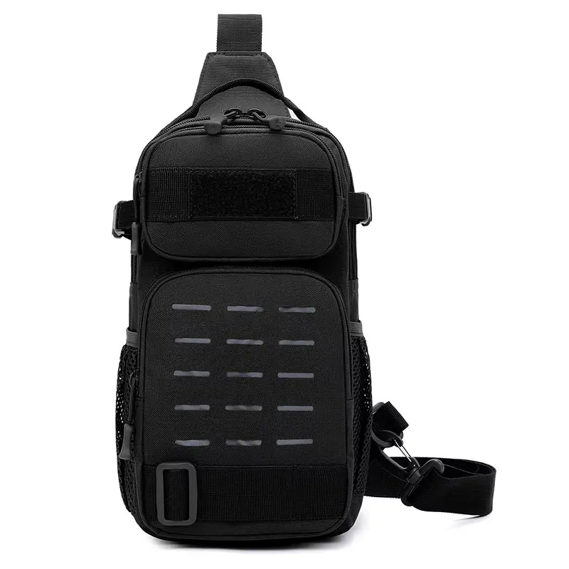 Tactical Fishing Lure Chest Bag Backpack Accessories Outdoor Camping Hiking Bag with Rod Holder Men Molle Fishing Hunting Bags