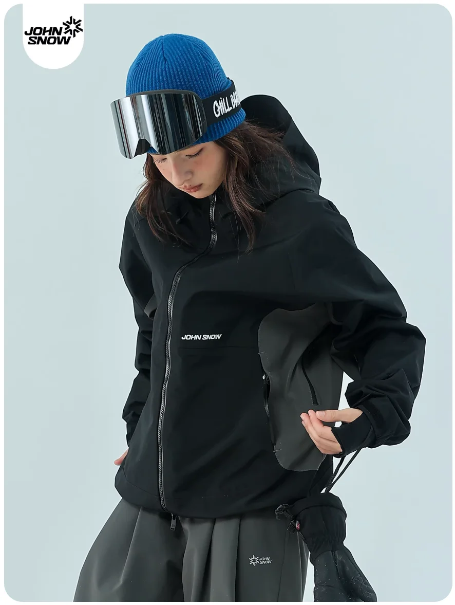 John Snow 2026 3L Hard Shell Snowboard Jacket Men Women Waterproof Windproof Professional Ski Jacket with Fully Taped Seams