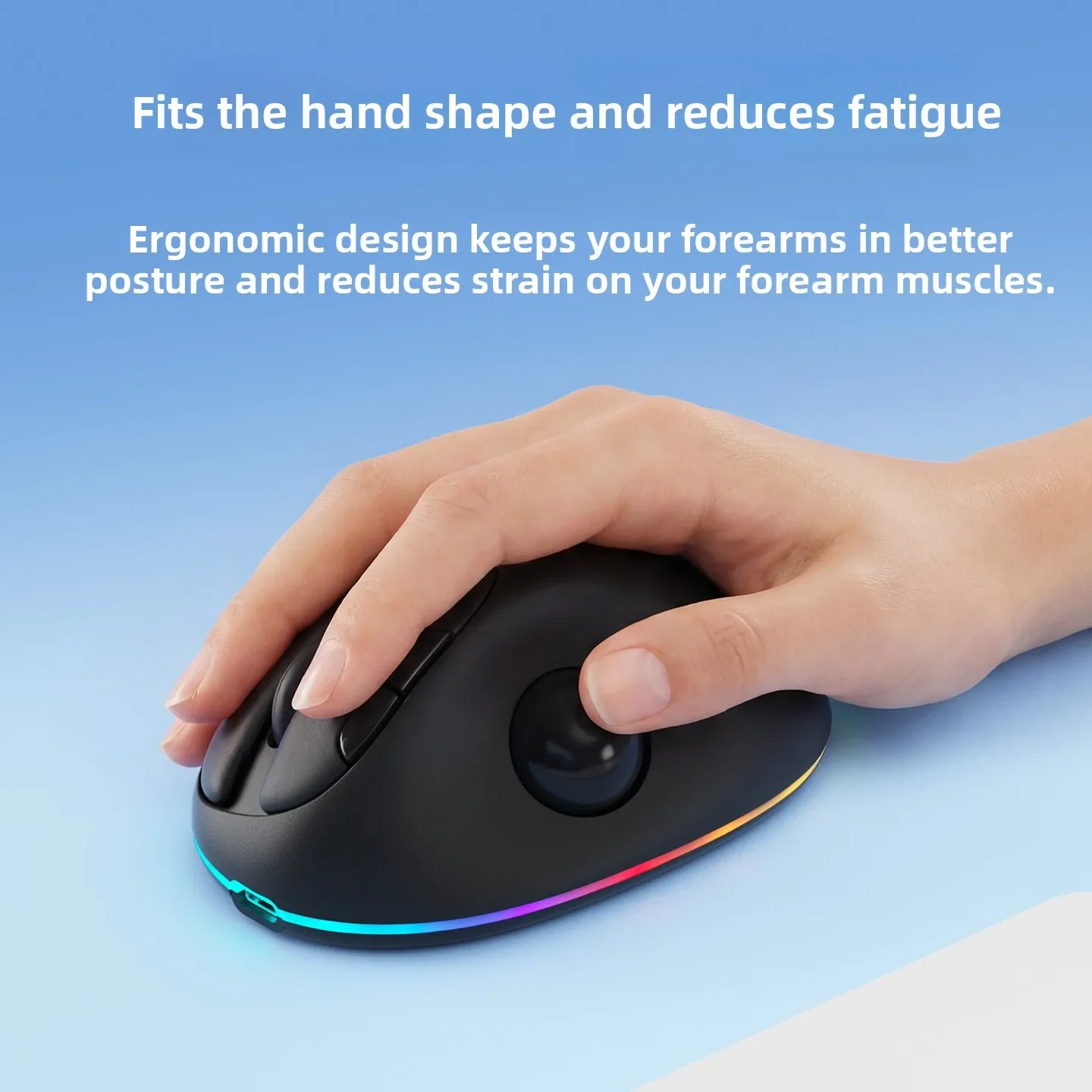 Aviation Trackball Mouse, Ergonomic Dual-Mode Mouse, Graphic Design Professional Design, Fashionable, Office Use, Universal USB.