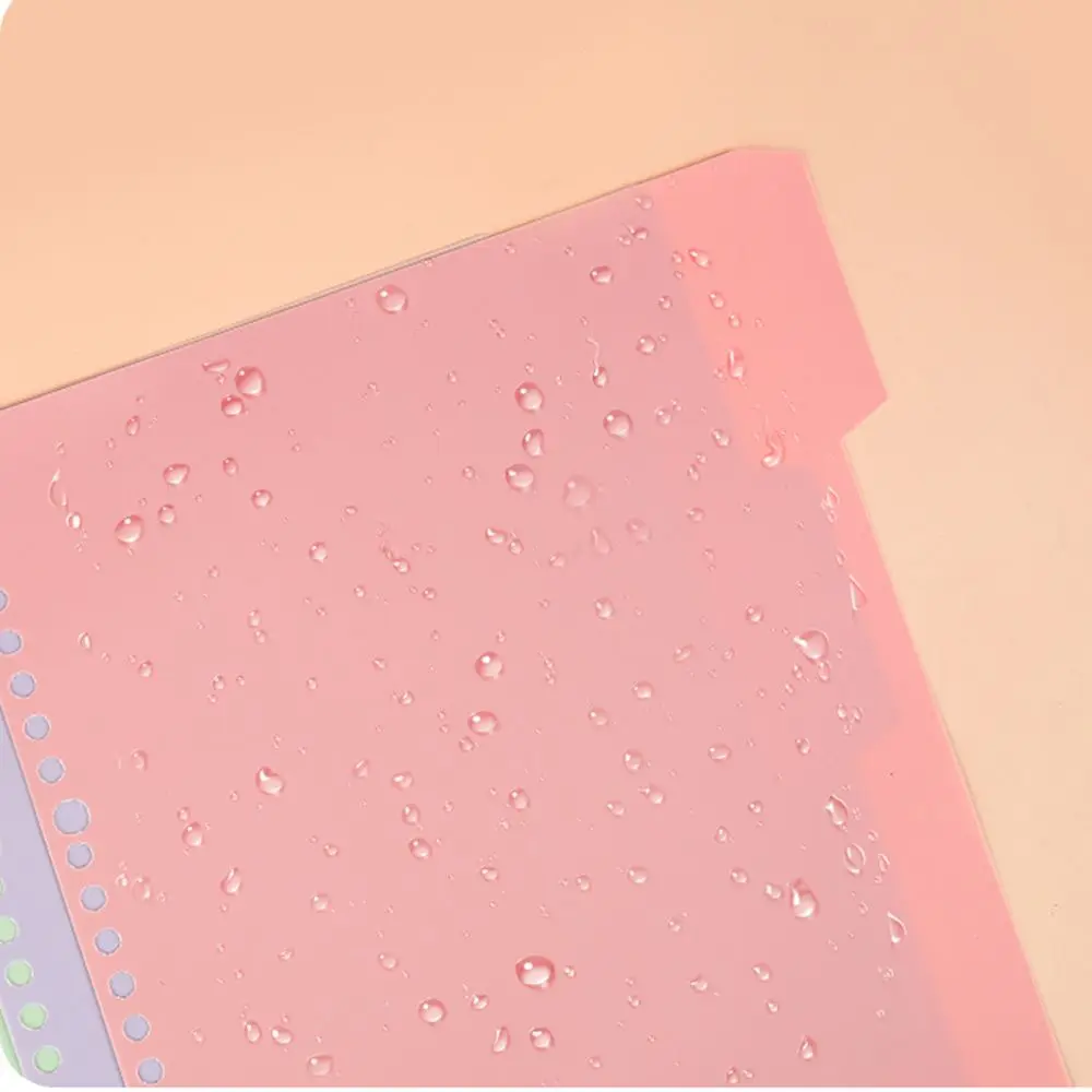 Office Products Sheet Protectors Assorted Colors Plastic Binder Index Dividers Multicolor Index Tabs 4 Tab Binder Page Dividers
