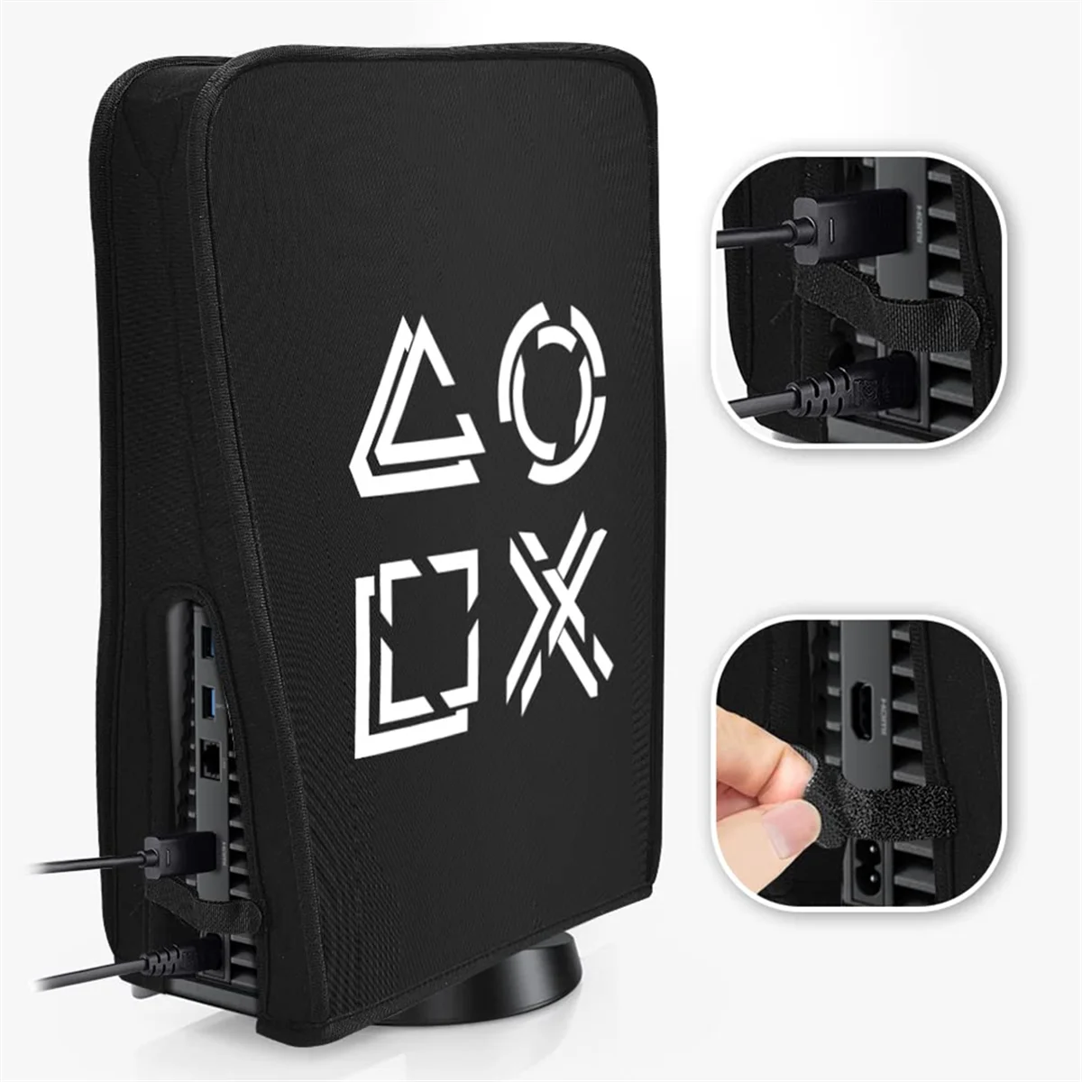 ADEGBO – Verbesserte Staubschutzhülle, waschbar, spritzwassergeschützt, für PS5 Slim Disc und Digitalkonsole