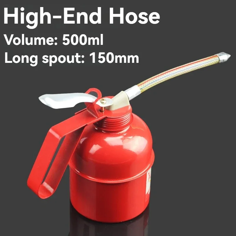 Iron Cover PVC Braided Hose Manual Gas Can Iron Core Iron Nozzle ABS Plastic Nose Metal Pot Body High-pressure Gun