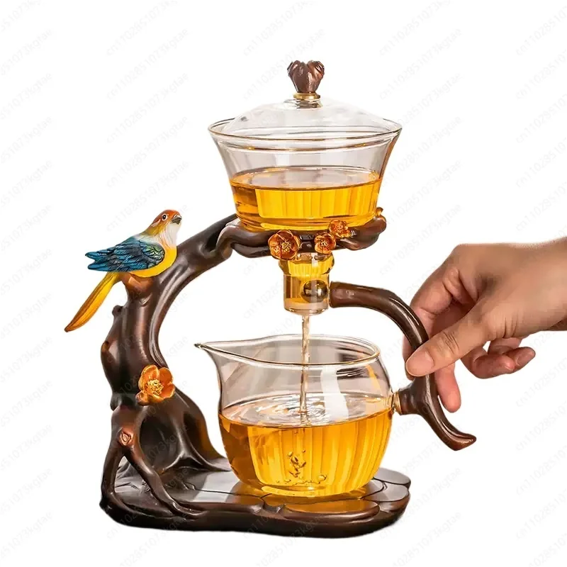 

Автоматический стеклянный чайный сервиз с магнитной крышкой - роскошный ленивый умный чайник для домашнего и офисного использования