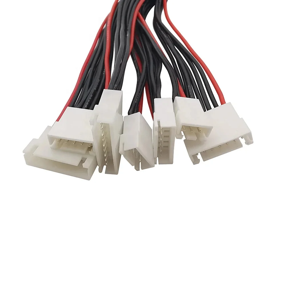 10PCS 22AWG Lipo Battery Charge Wire 300mm Balance Extension Cable Male To Female For RC Car & Drone 2S To 8S 7Pin 7S Series