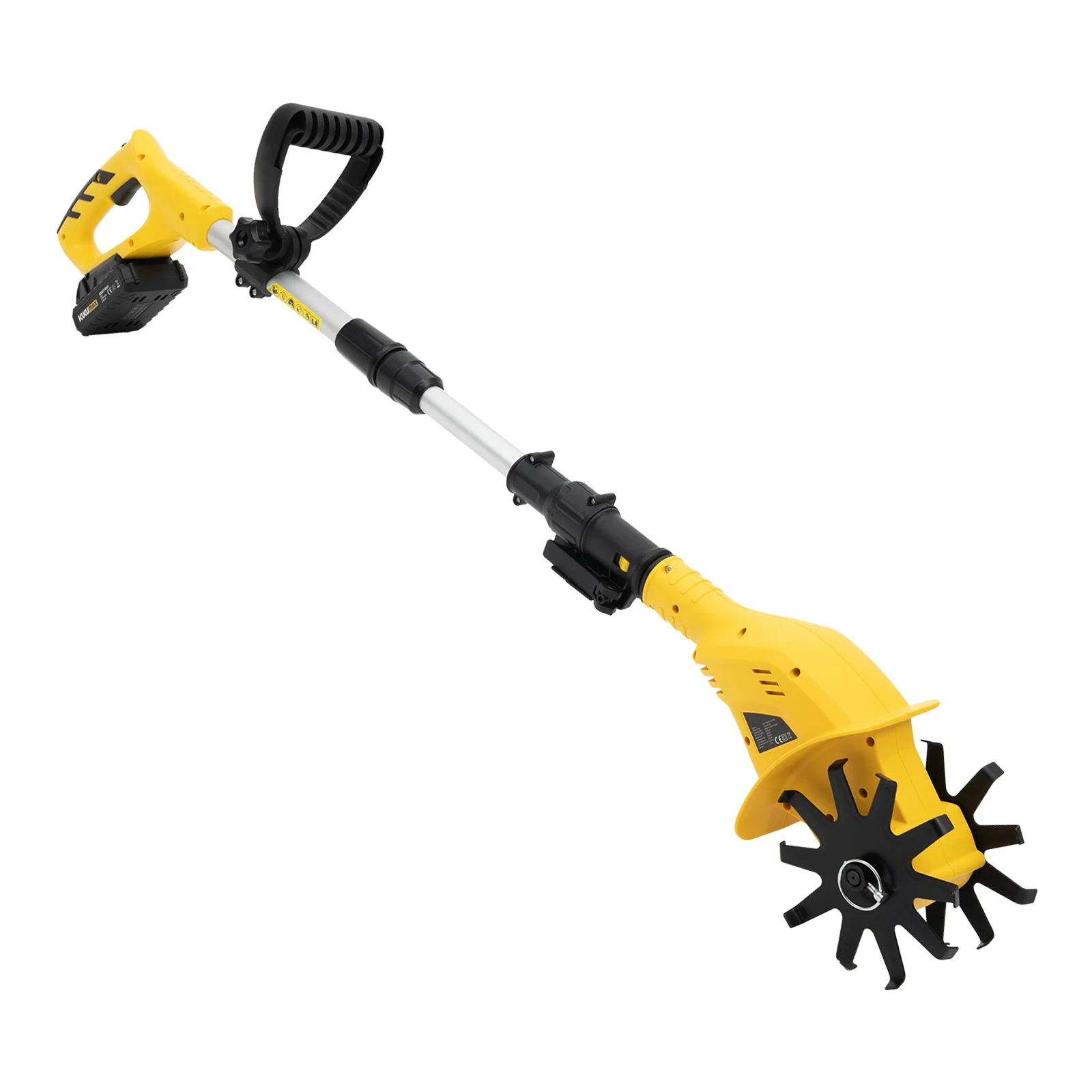Electric Tiller, Cordless Handheld Cultivator, 6.7" Depth, 4" Width, Eco-Friendly, Efficient