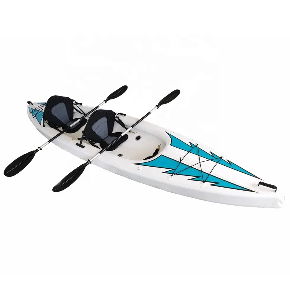 Factory New Foldable Kayaks Inflatable Double Seats Kayak Drop Stitch Fishing Canoe for sale