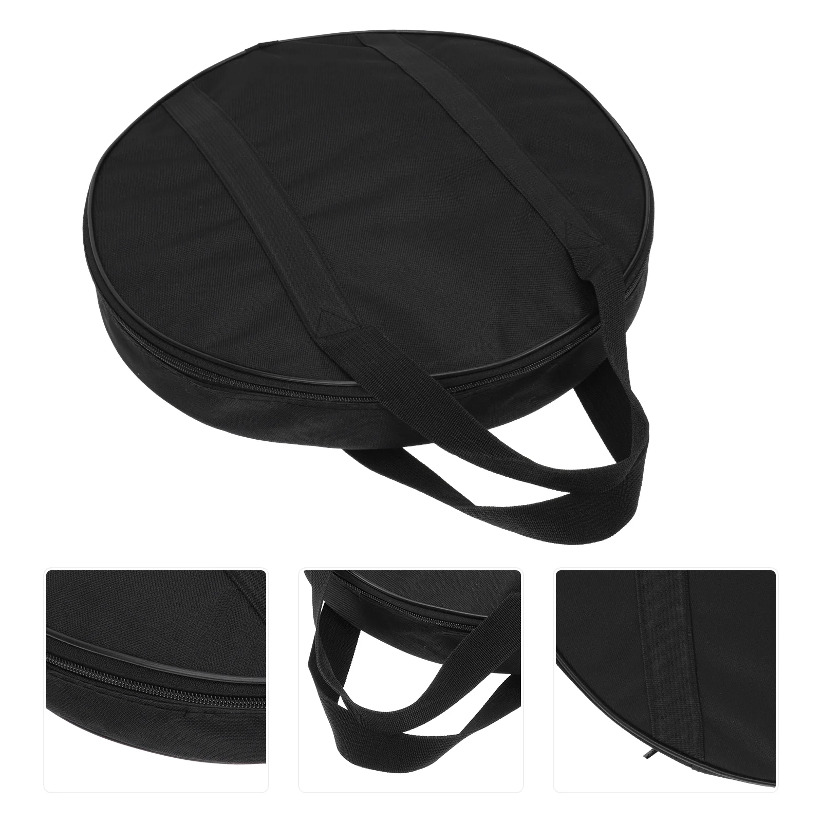 Gong Bag Cymbal Protective Storage Waterproof Oxford Cloth Instrument Travel Carrying Case Strong RustProof Zipper Safe