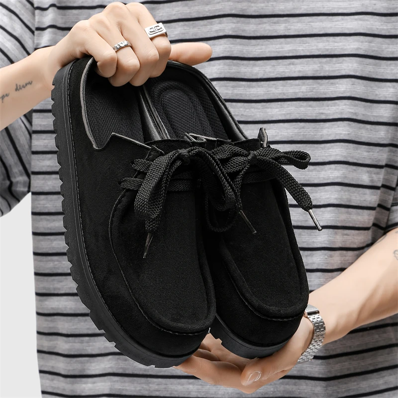 รองเท้าผู้ชายแฟชั่นแบบสวมครึ่ง - Men'S Fashion Loafers Shoes บทวิจารณ์และราคา