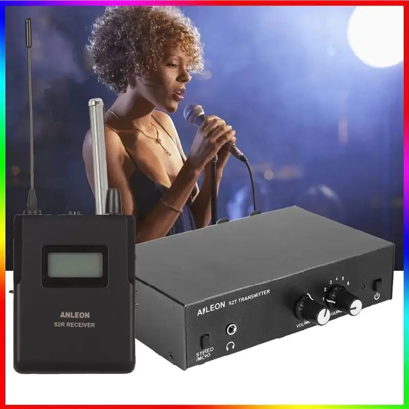 To Original For ANLEON S2 UHF Stereo Wireless In-Ear Monitor System 670-680MHZ ear monitoring Professional Digital Sound Stage