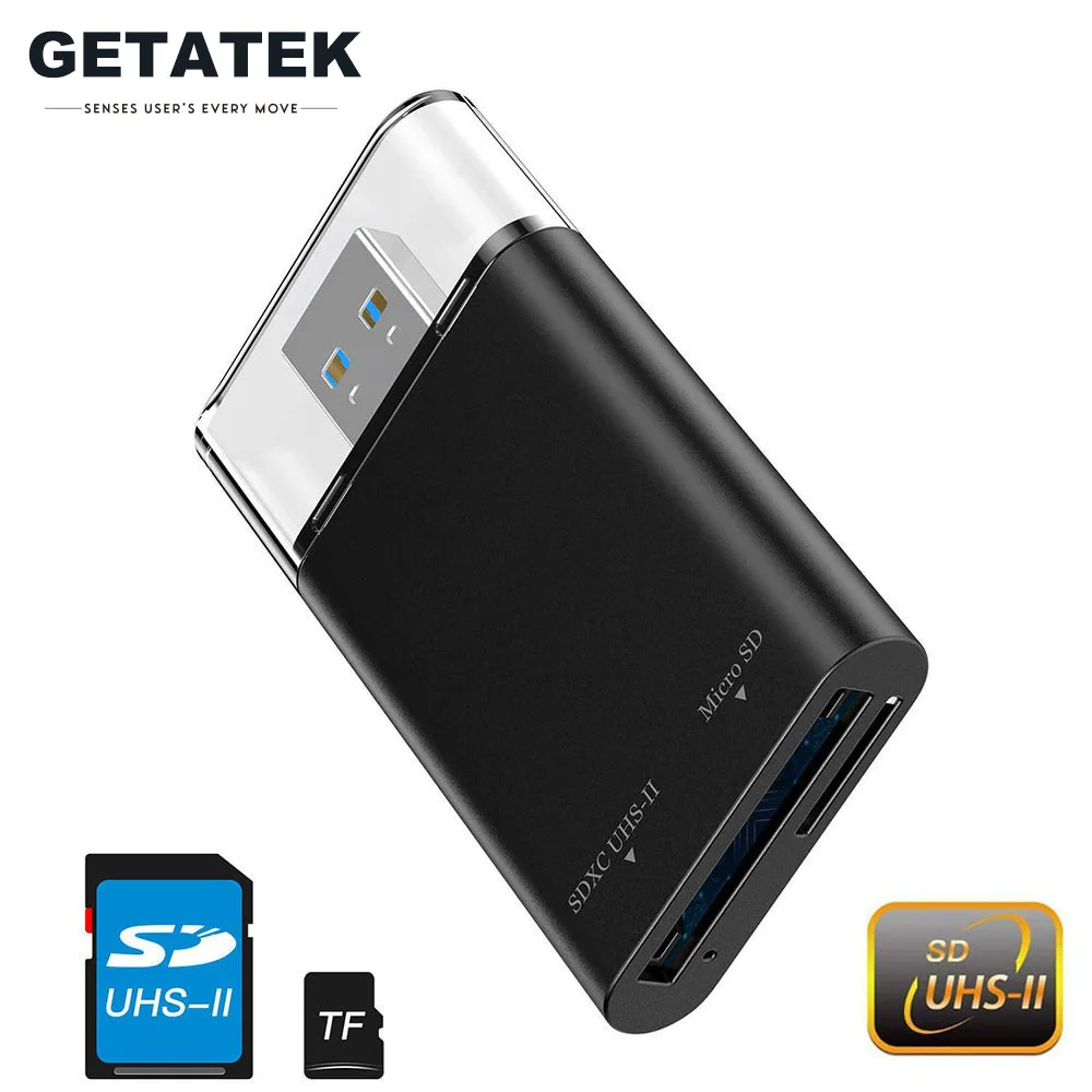 Getatek USB 3.0 Card Reader SD4.0 UHS-II SD Micro SD TF Memory Card Adapter For PC Laptop Accessories Flash Drive Card Reader