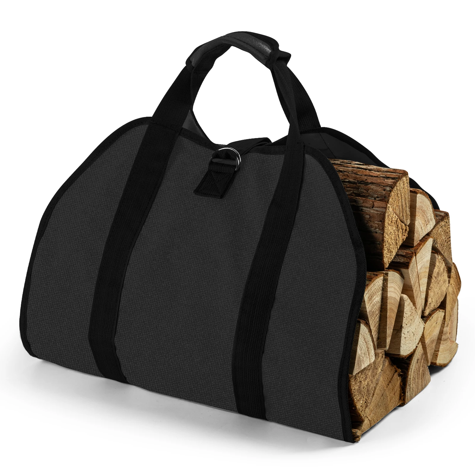Goture Brennholztasche, 99 x 48 cm, Brennholztasche mit Griffen, robuste 12 A Canvas-Brennholzträger für Brennholzofen, drinnen und draußen