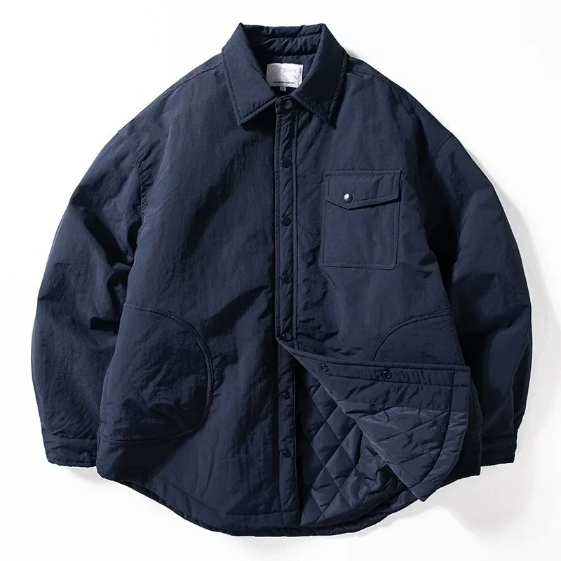 2026 Autumn New Japanese Retro Men's Workwear Jacket Winter Thick Warm Windproof Loose Jackets for Men Oversized Outdoors Coat