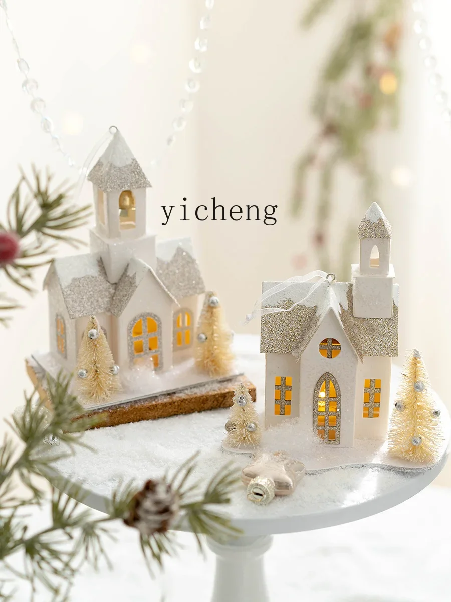 Décoration de noël lumineuse pour petite maison, accessoires d'ambiance, pédant