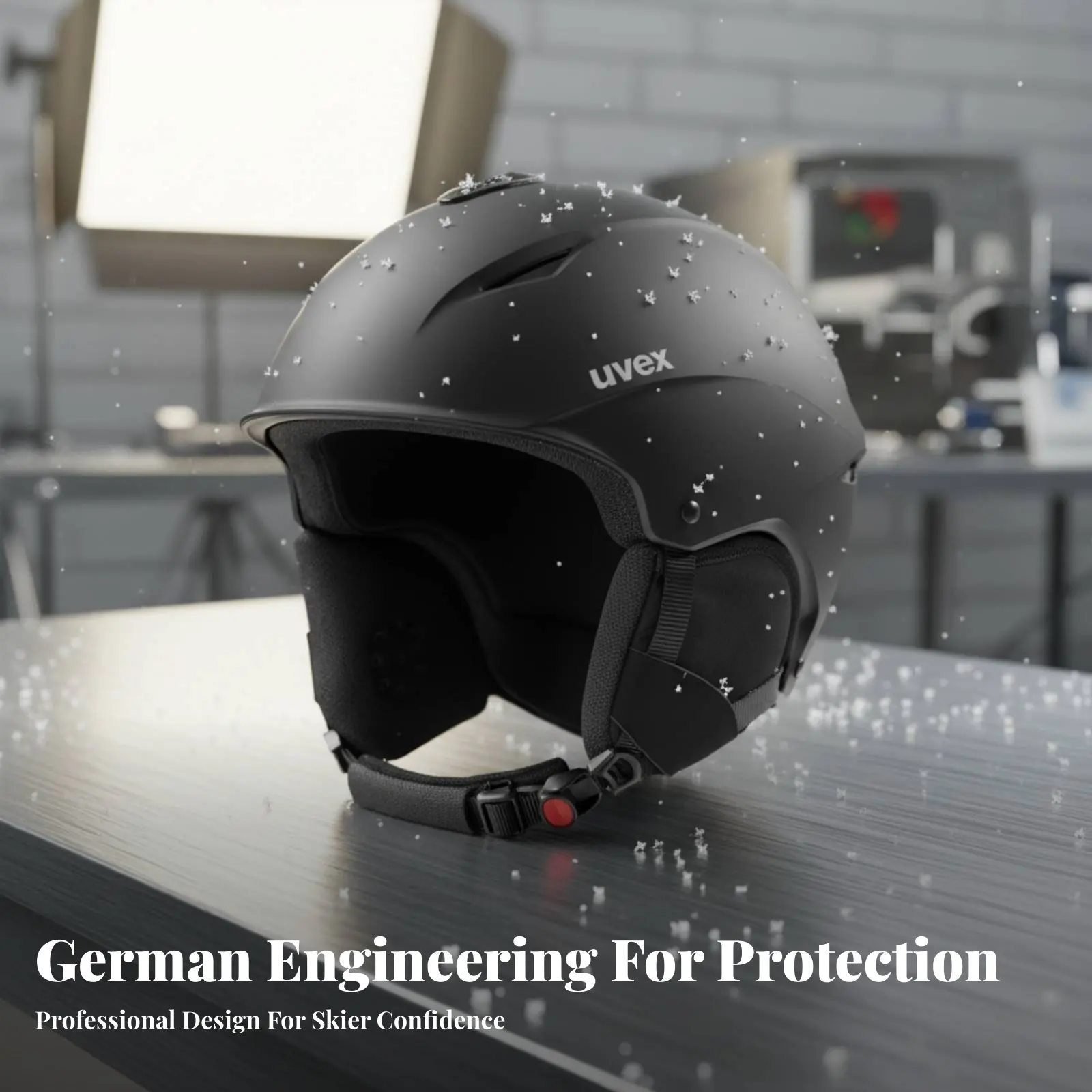 

Ski Helmet for Large Head, Men, Lightweight, Adjustable Ventilation, Black