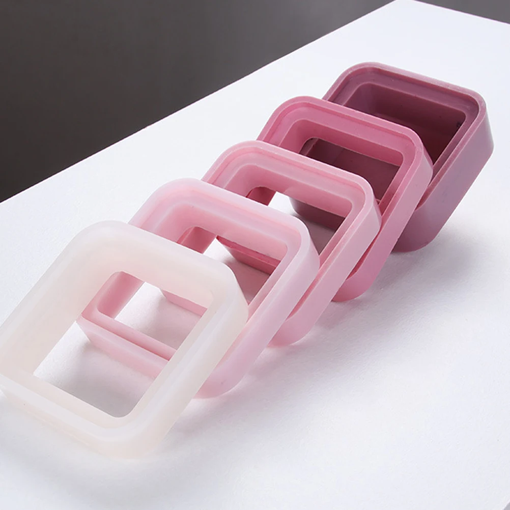 

Silicone Mold DIY Epoxy Square Container Stacked Frame Popsicle Ice Cube Brick Vase Holder Storage Craft Project Flexible Tear
