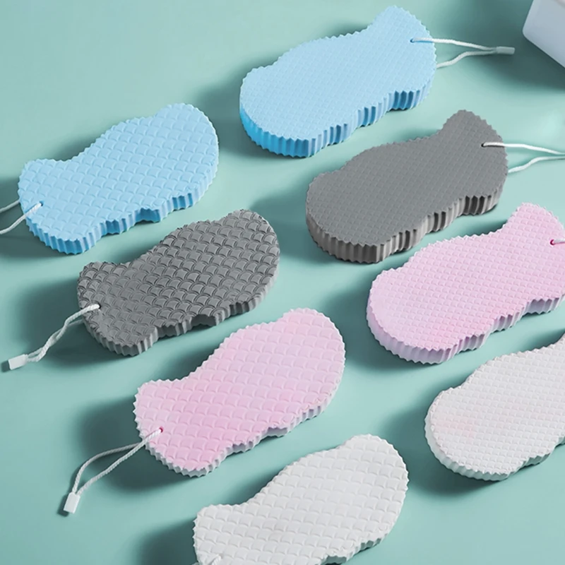 Éponge bain, épurateur corps, nettoyage douche pour bébés adultes, exfoliant, nettoyant pour peau, 2 pièces