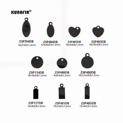 Good polishing black color with Laser engraving Logo Tags stainless steel Labels jewelry Tab Parts Accessories