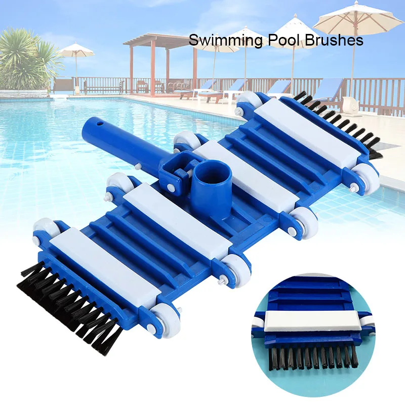 

14-inch swimming pool wall and floor brush cleaning tool for cleaning, efficient and labor-saving, pool vacuum cleaner, reusable