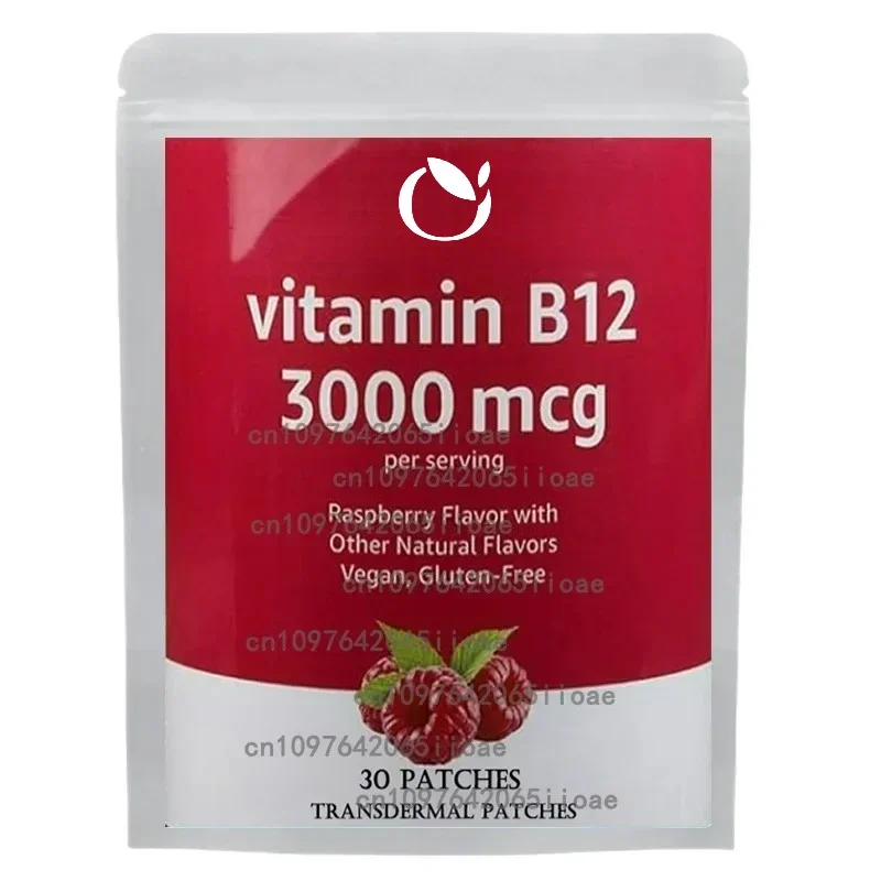 

30 патчей B12 Прозрачные пластыри — 100% натуральные витаминные пластыри для женщин, энергии, фокусировки и поддержки тела