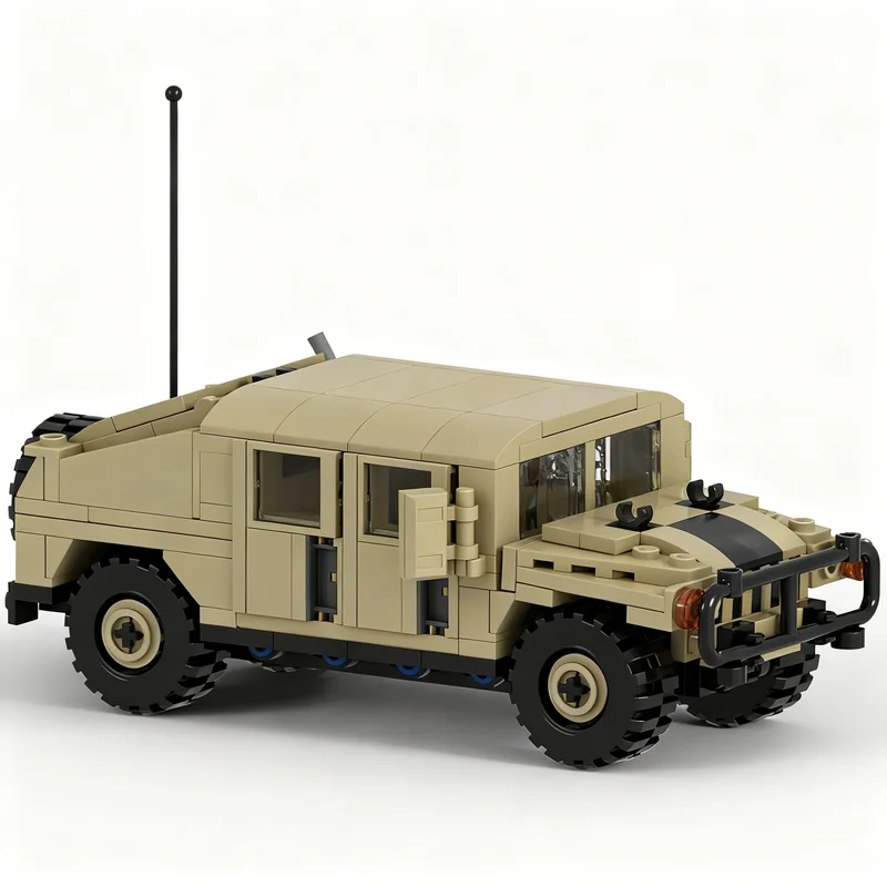 267pcs MOC Creator Basic Humvee Model Building Blocks Architecture Assemble Christmas Gift DIY Toys Education Creative Idea