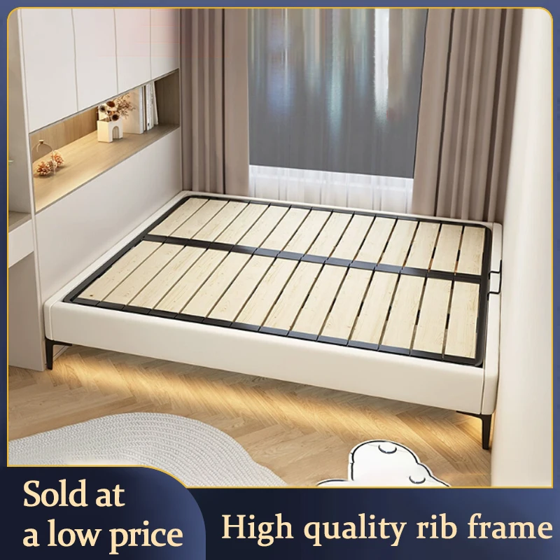 

STARSHINE Rib Skeleton Bed Frame Encrypted Moisture-Proof Silent Bed Board Solid Wood Keel Skeleton Support Frame Steel Frame