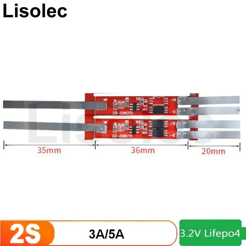 Lifepo4 BMS 2S 6.4V 3A 5A 18650 Charge Board ป้องกันแผ่นป้องกัน Circuit 6.4V แบตเตอรี่ลิเธียมชาร์จโมดูล Pcb Pcm