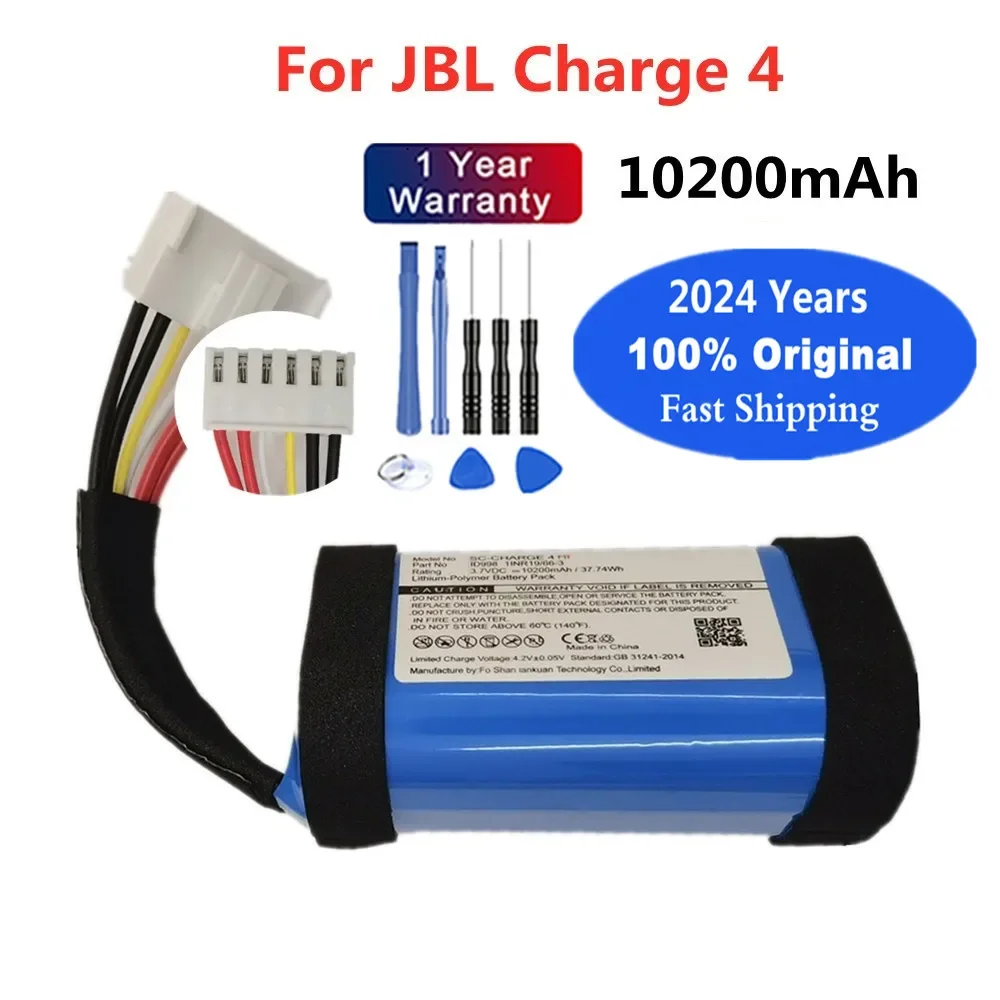 2024 Years Original Battery For JBL Charge 4 Charge4 1INR19/66-3 ID998 IAA011NA SUN-INTE-118 Bluetooth Wireless Speaker Battery